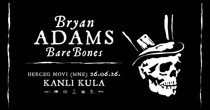 Koncert Brajana Adamsa u Herceg Novom, plakat, jun 2026